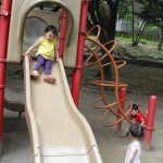 Hana on the slide