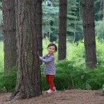 Hana in forest