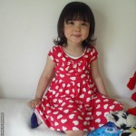 Hana in her red dres